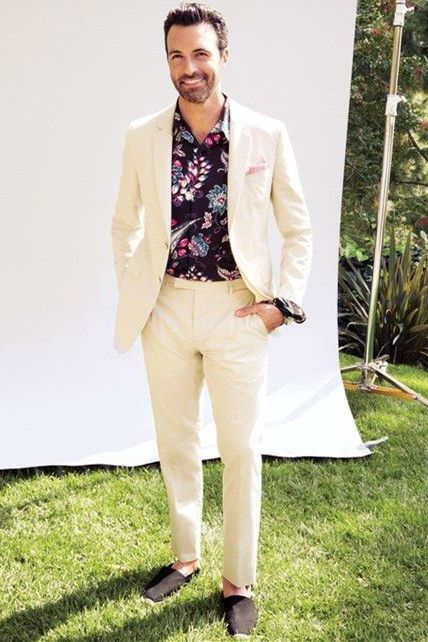 Joseph Simple And Fashion Ivory Summer Linen Formal Men Suit