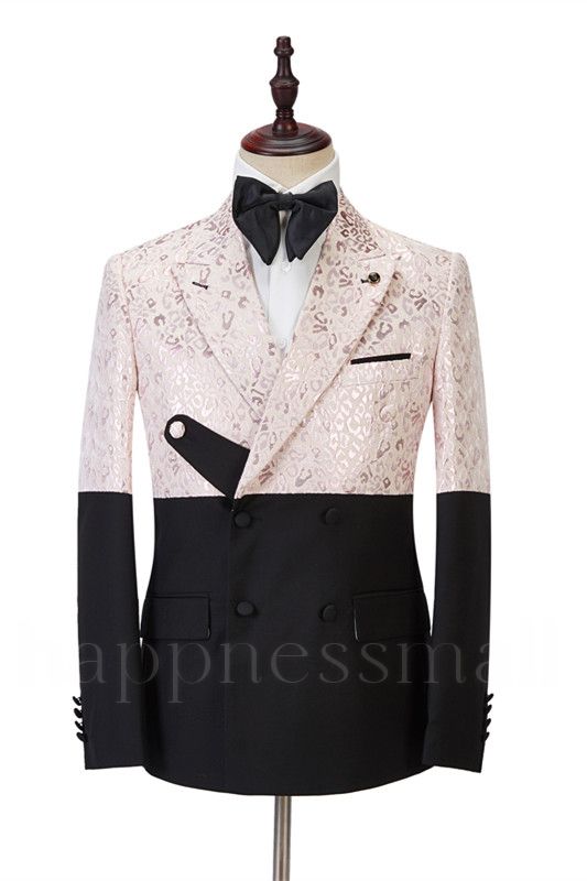 Stylish Peaked Lapel Slim Fit Bespoke Prom Men Suits