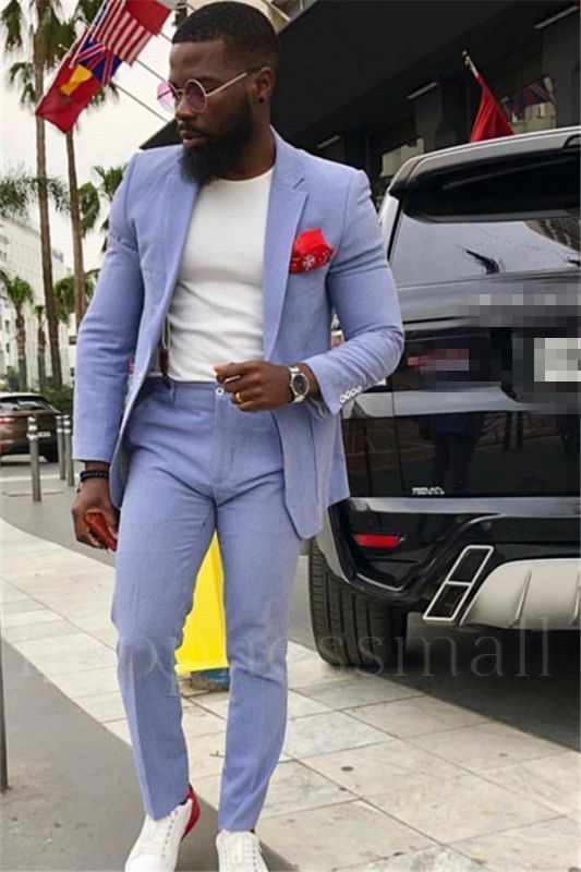 Neville Unique Lavender Slim Fit Men Prom Suits On Sale