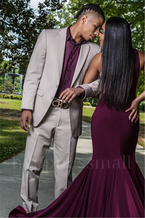 Ignatius Stylish Silver Two Piece Bespoke Slim Fit Men's Suit Online