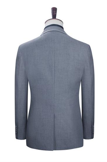 Damien Light Gray Custom Formal Notch Lapel Men'S Business Suit_2