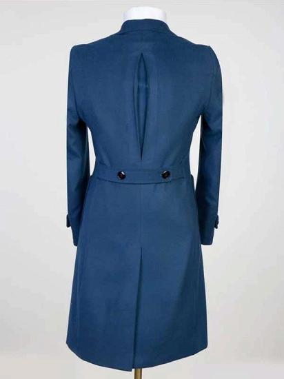 Dark Blue Men’s Wool Blend Coat_3