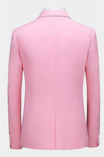 Wilder Light Pink Suits for Men with 3 Pieces | Notched Lapel Slim Fit Tuxedo_2