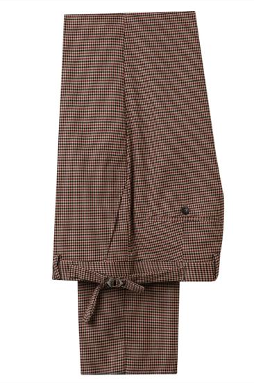 Gentle Burgundy Notched Lapel Fitted Men Suits for Prom_2