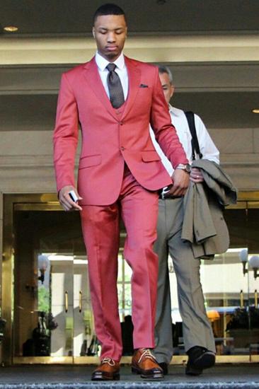 Stylish Three Pieces Notched Lapel Bespoke Prom Men Suits | happnessmall_1