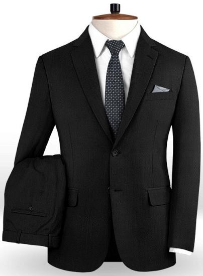 Classical Black Latest Designs Notched Lapel Tuxedos | Formal Business Man Blazer Jacket 2Pieces_2