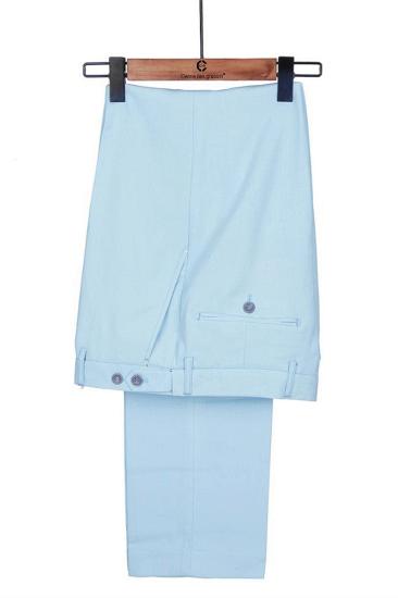 Elegant Shape Sky Blue Stylish Peaked Lapel Best Fit Men Suit for Prom_4