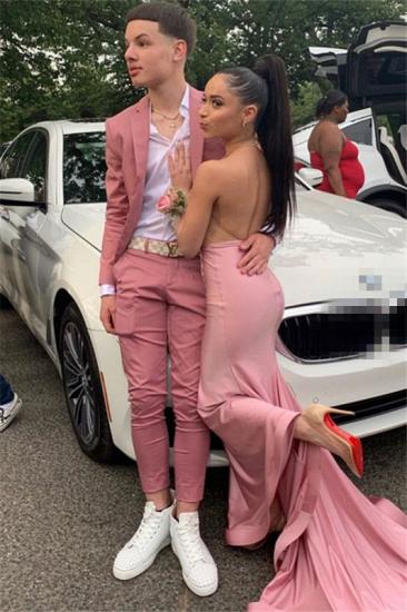Orion Newest Handsome Pink Slim Fit Prom Outfits for Men_1