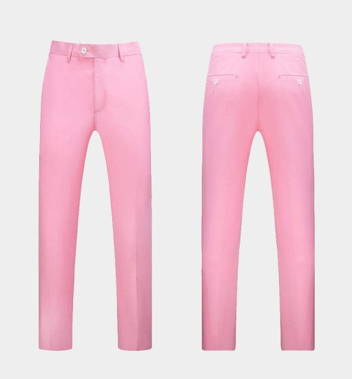 Wilder Light Pink Suits for Men with 3 Pieces | Notched Lapel Slim Fit Tuxedo_4