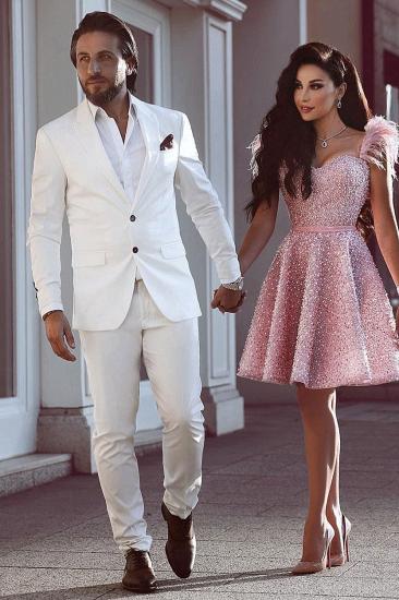 Antonia Glamorous 2 Pieces White Wedding Suits for Groom_1