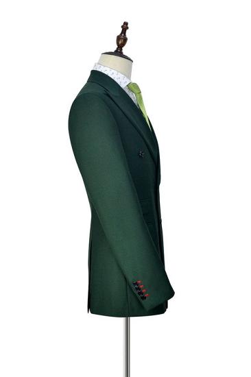 Chic Dark Green Double Breasted Mens Suits for Formal_4