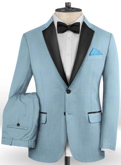 Osiris New Blue Wedding Groomsmen Tuxedos | Gentle 2 Pieces Prom Men Suits_2