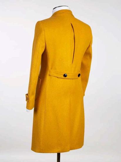 Yellow Double Breasted Men’s Coat_3