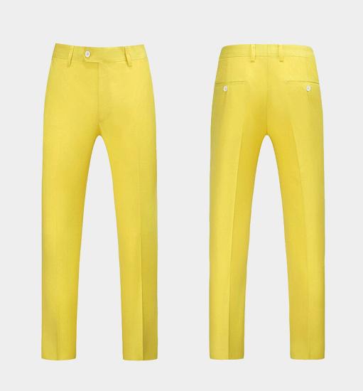 Wilder New Fashion Yellow Three Pieces Prom Suits For Men_3