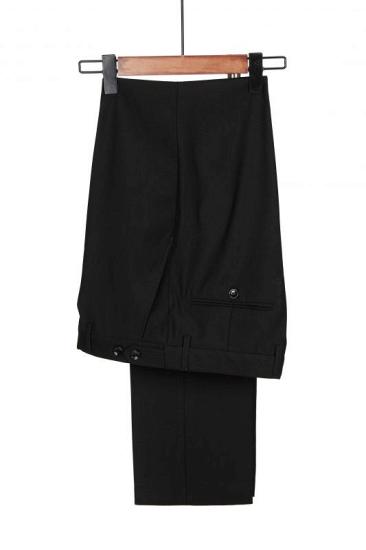 Latest Design White And Black Double Breasted Peaked Lapel Slim Fit Men Suits_4