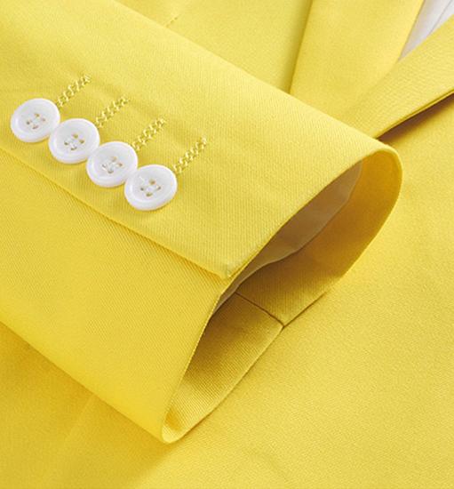 Wilder New Fashion Yellow Three Pieces Prom Suits For Men_4