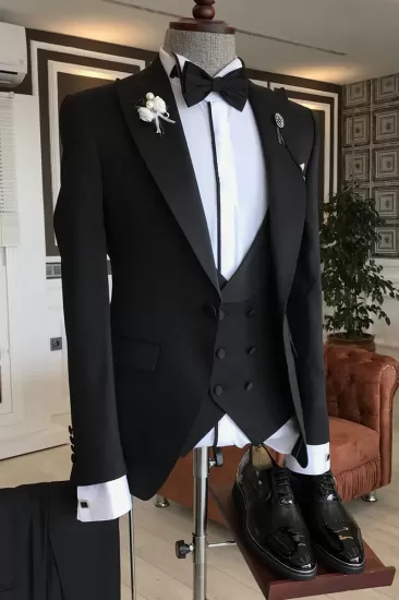 classic-3-pieces-black-peaked-lapel-slim-fit-men-business-suit