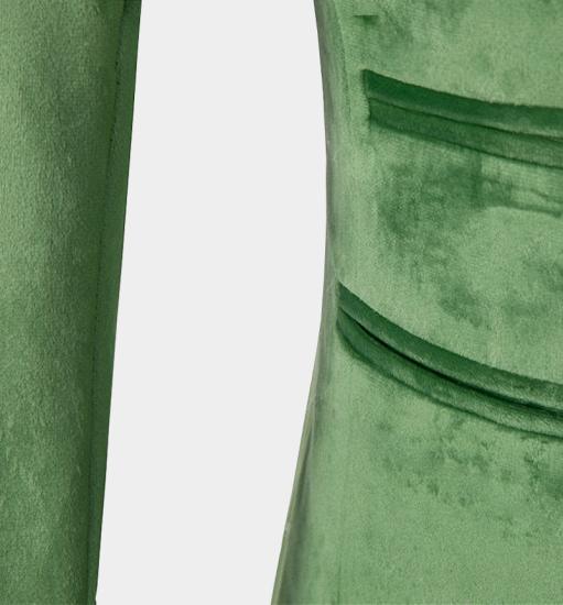 Jaxon Newest Green Velvet Three Pieces Tuxedo | Double Breasted Men Suits_5