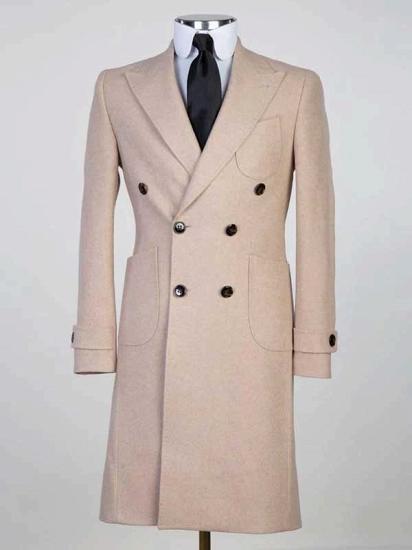 Men’s Wool Blend Long Coat