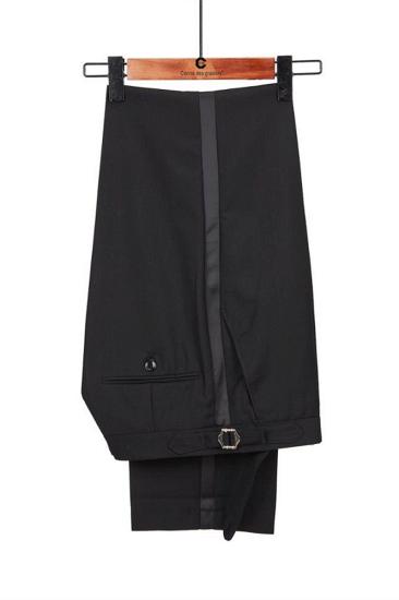 Special Design Black Peaked Lapel Men Suits for Prom | Happnessmall_3